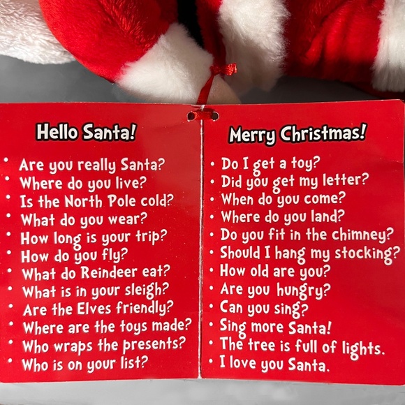 Interactive Talking Plush Santa - Picture 11 of 14